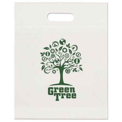 Eco Die Cut Handle Bag - Flexo Ink Print (12" x 15" x 3")